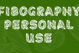 Fibography Personal Use Font