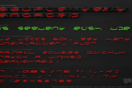 Fifteen Segment Rush LDR Font Family