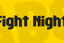Fight Night Font