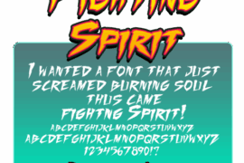 Fighting Spirit TBS Font Family