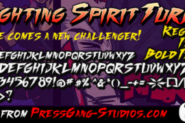 Fighting Spirit turbo Font Family