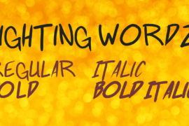 Fighting wordz Font Family