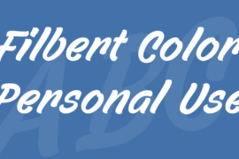 Filbert Color Personal Use Font