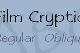 Film Cryptic Font Family