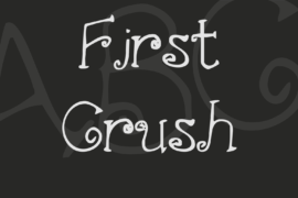 First Crush Font