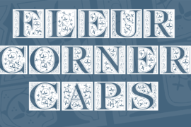 FleurCornerCaps Font