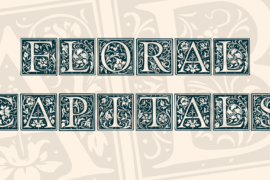 Floral Capitals Font