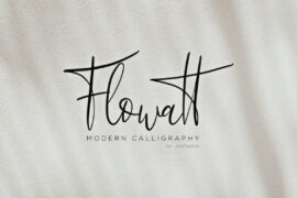 Flowatt Font