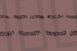 Flower Ornaments Font