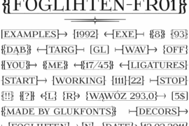 FoglihtenFr01 Font