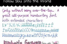 Follow You Into the World Font