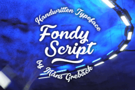 Fondy Script PERSONAL USE ONLY Font