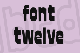font twelve Font