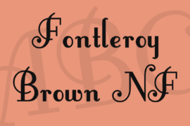Fontleroy Brown NF Font