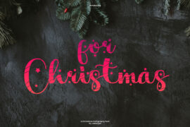 For Christmas Font