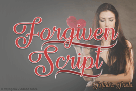 Forgiven Script Font
