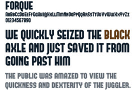 FORQUE Font
