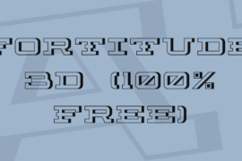Fortitude 3D (100% Free) Font