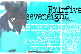 Fourfivesixseveneight Font