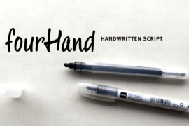 fourHand_TRIAL Font