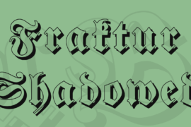 Fraktur Shadowed Font