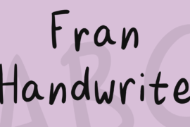 Fran Handwrite Font