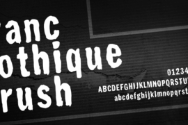Franc Gothique Brush Font