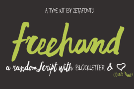 Freehand Script Font Family