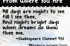 From Where You Are Font