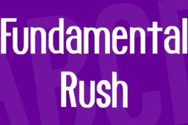 Fundamental Rush Font