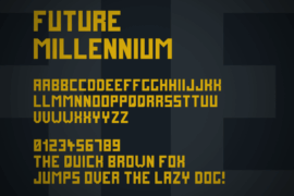 Future Millennium Font Family