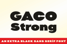 Gaco Strong Demo Font