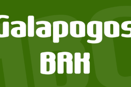 Galapogos BRK Font
