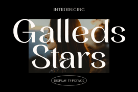 Galleds Stars Font