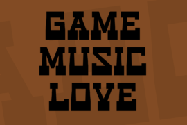 Game Music Love Font