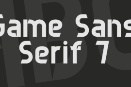Game Sans Serif 7 Font