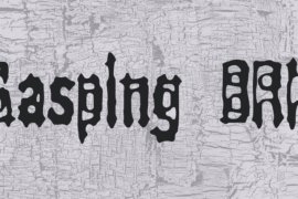 Gasping BRK Font