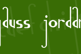 Gauss Jordan Font