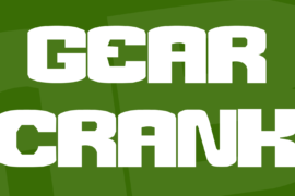 Gear Crank Font
