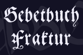 Gebetbuch Fraktur Font