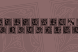 Gebetsbuch Initialen Font