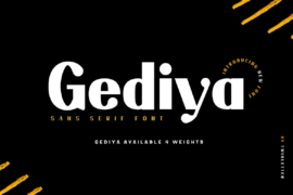 Gediya Personaluse Font Family