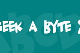 Geek a byte 2 Font