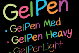 GelPen Font Family
