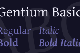 Gentium Basic Font Family