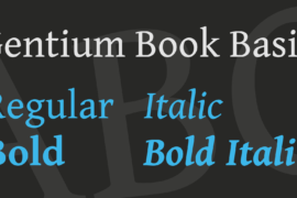 Gentium Book Basic Font Family