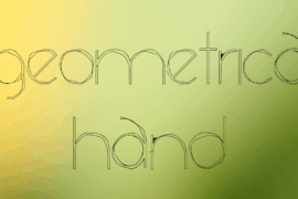 Geometrica Hand Font