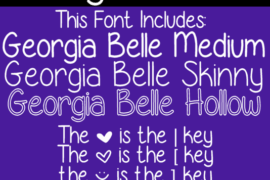 Georgia Belle Font Family