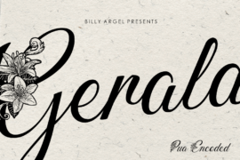 GERALDINE PERSONAL USE Font
