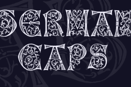German Caps Font